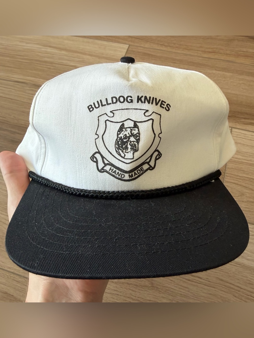 Vintage Bulldog Knives Trucker Rope Hat